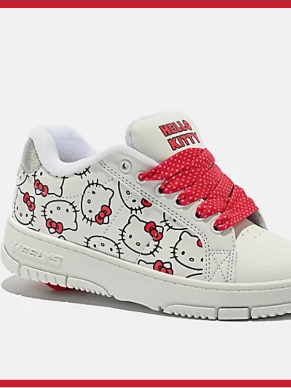Heelys x Hello Kitty Kolect White & Red Shoes - WORN ONLY TO TRY ON